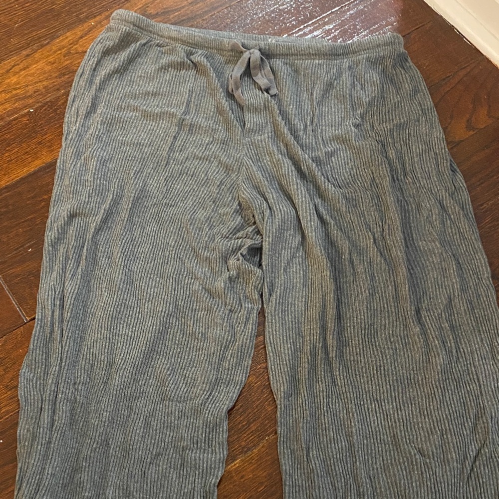 Gray Striped Lounge Pants